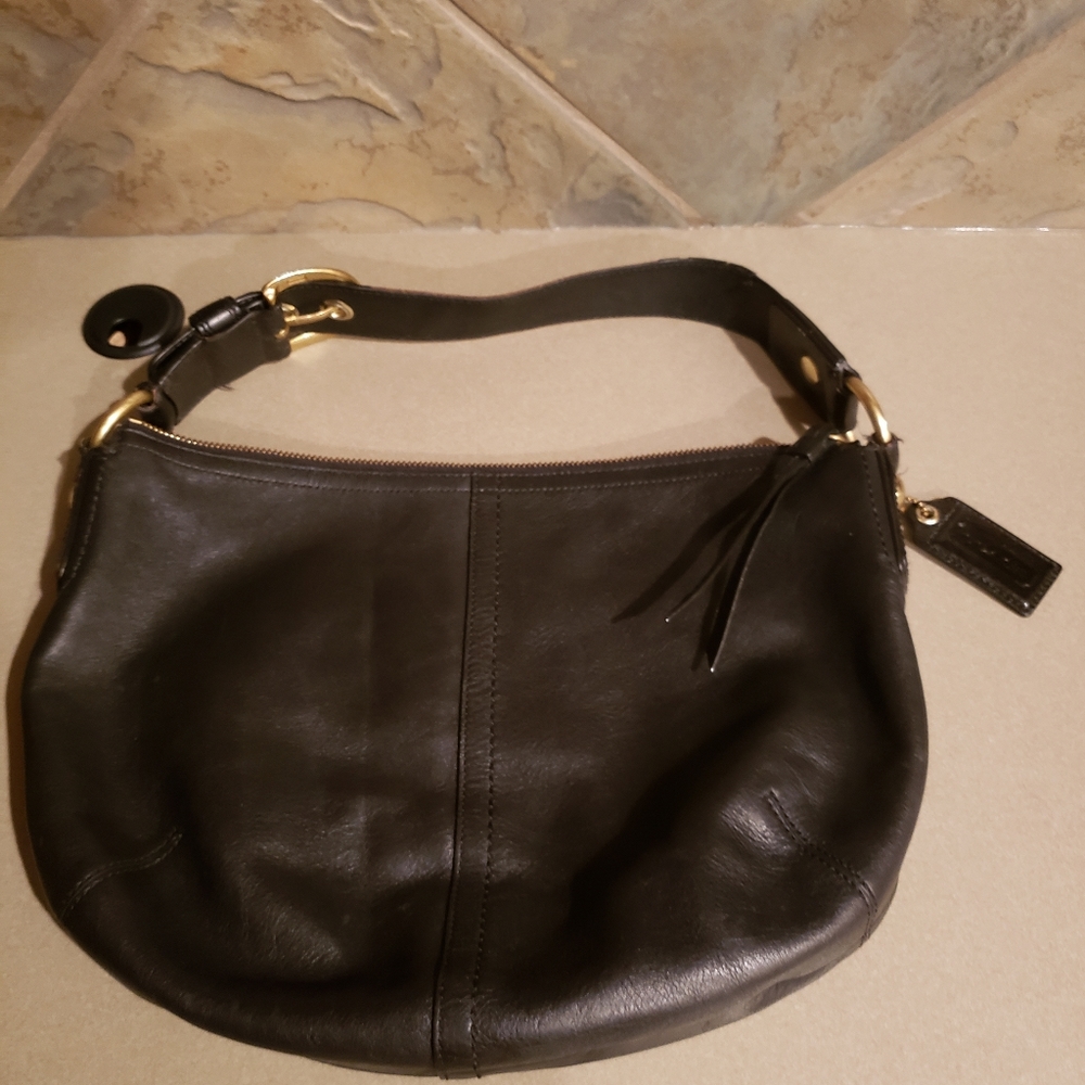 Leather Coach Hobo